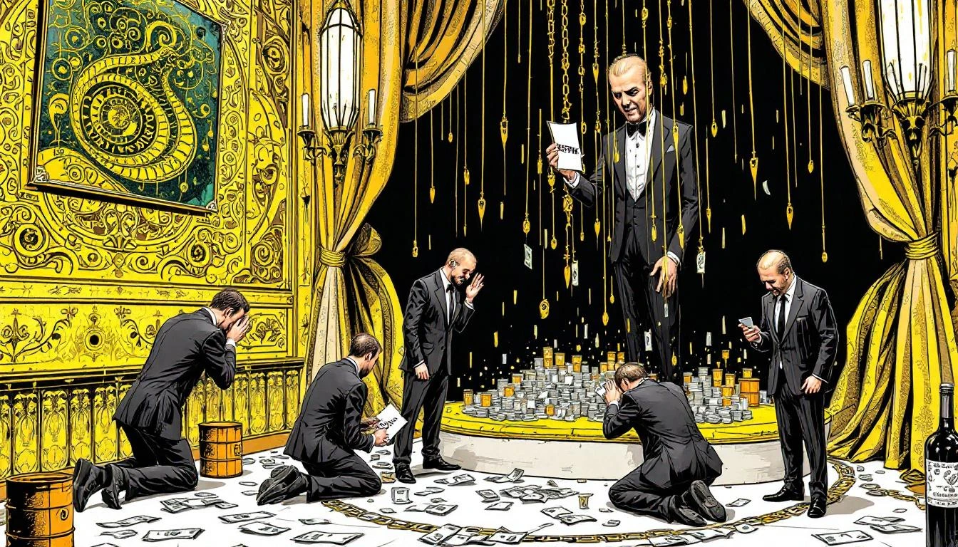 Illustration for: The Royal Reserve: How Art Basel Qatar Turned High Culture Into a Hostage Negotiation