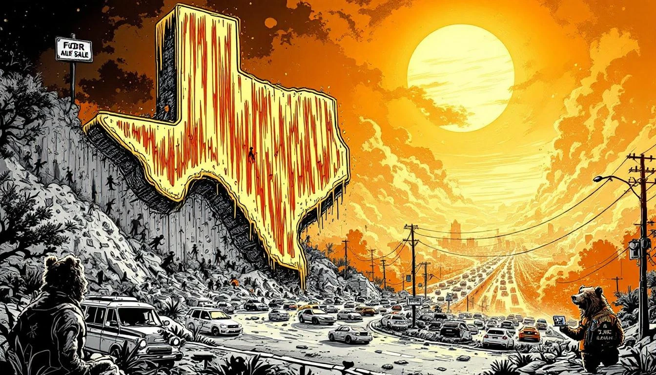 Illustration for: The Great Austin Humbling: How Tech Bros Built a Bubble on Smugness Alone