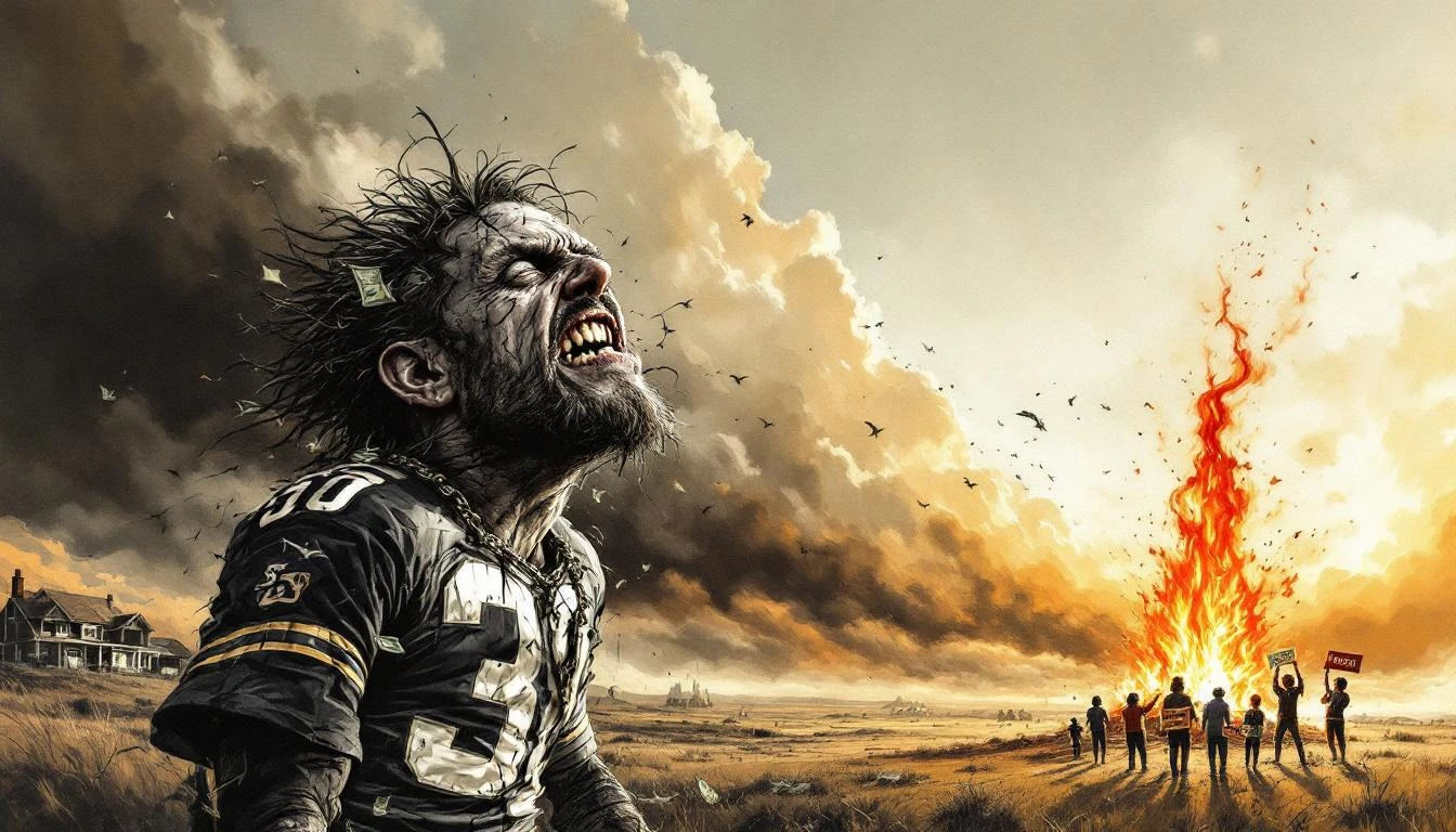 Illustration for: Bread, Circuses, and the Mortgage You'll Never Have: A Super Bowl Autopsy