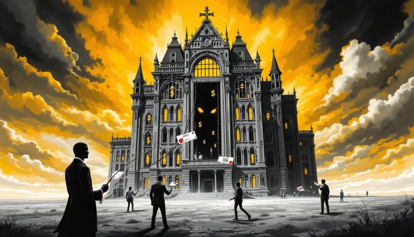 Illustration for: The Thirty-Thousand-Dollar Indulgence: How an Art School Sold Portraits of Purgatory