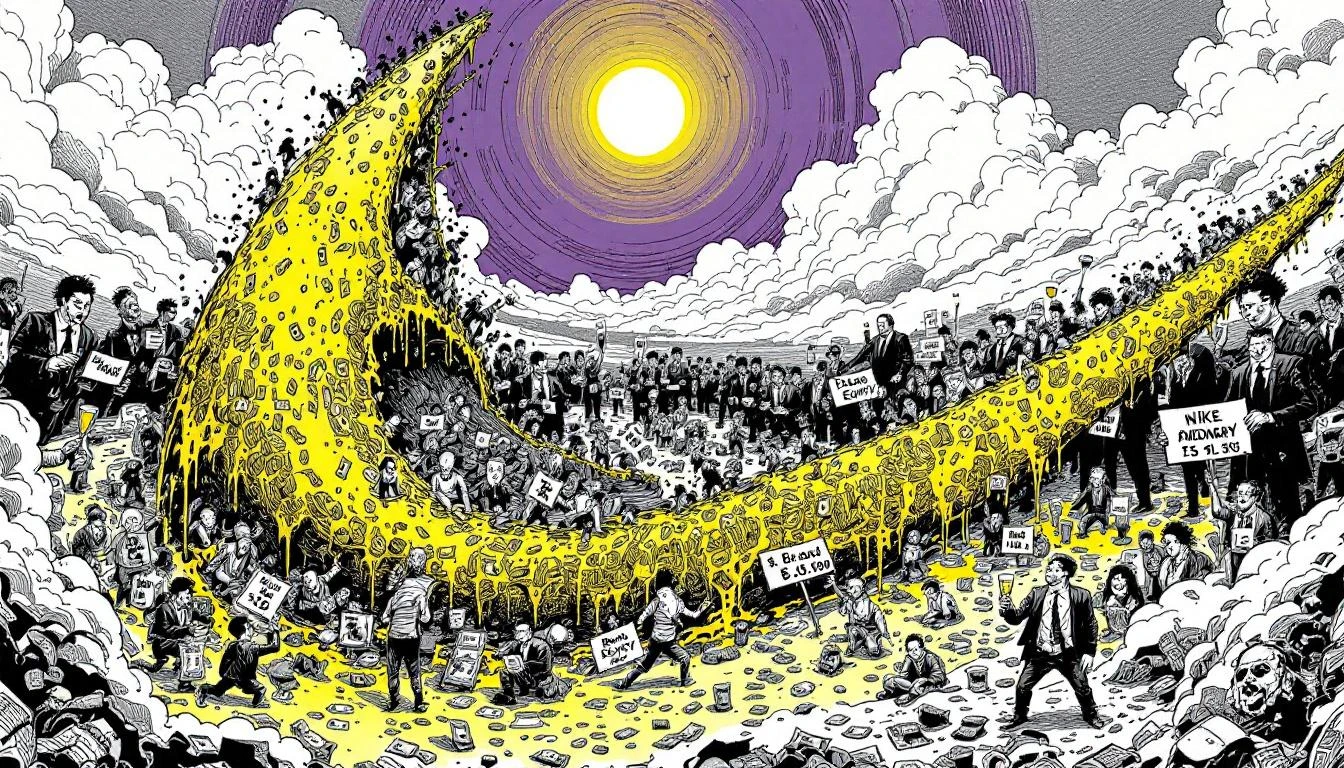 Illustration for: Nike's Indonesian Math: Where 2x Minimum Wage Equals Poverty With Better Branding