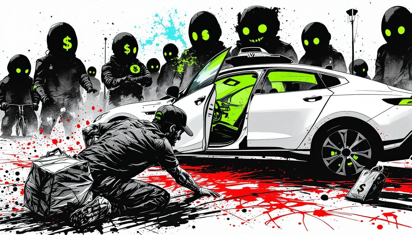 Illustration for: The Apotheosis of Silicon Valley: A $45 Billion Company Needs Gig Workers to Close Its Doors