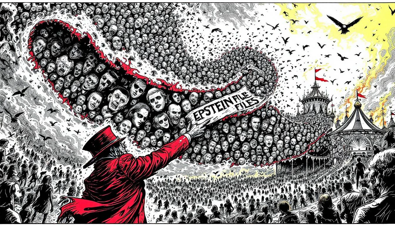 Illustration for: The Epstein Files Transparency Act: How America Learned to Stop Worrying and Love the Cover-Up