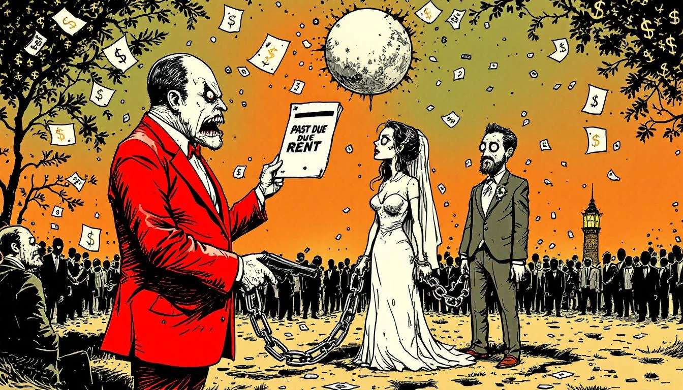 Illustration for: The Marriage Premium: How America Turned 'I Do' Into an Economic Survival Pact
