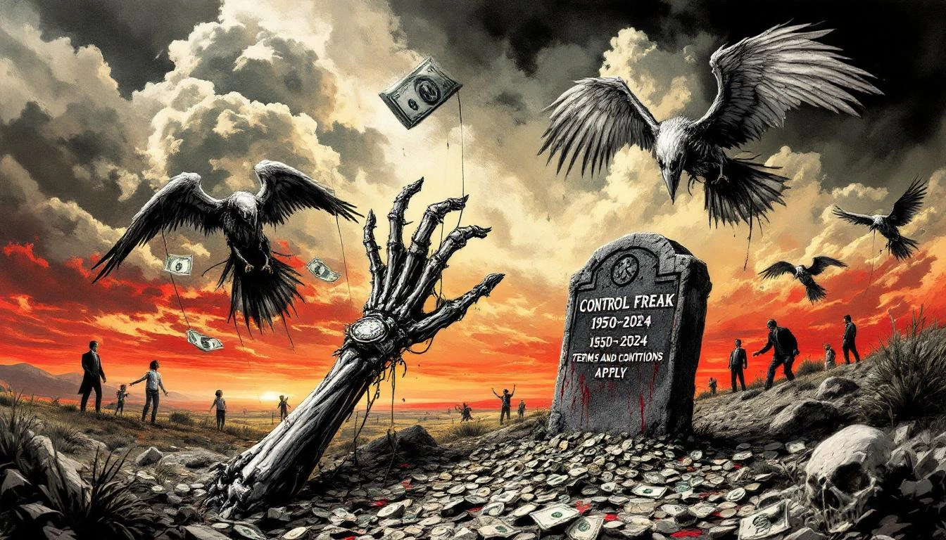 Illustration for: The Posthumous Puppeteer: How to Haunt Your Children with Your Politics Forever