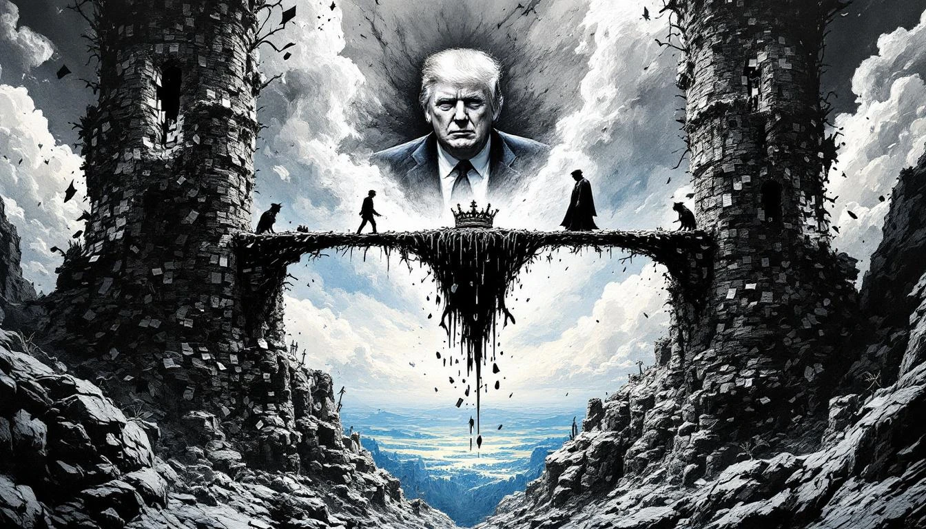 Illustration for: The Epstein Brotherhood: Trump Mourns Another Fallen Comrade