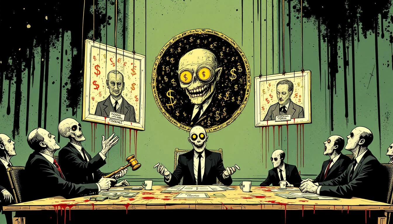 Illustration for: The Pedophile's Art Advisory: How Jeffrey Epstein Became the Art World's Favorite Money Launderer