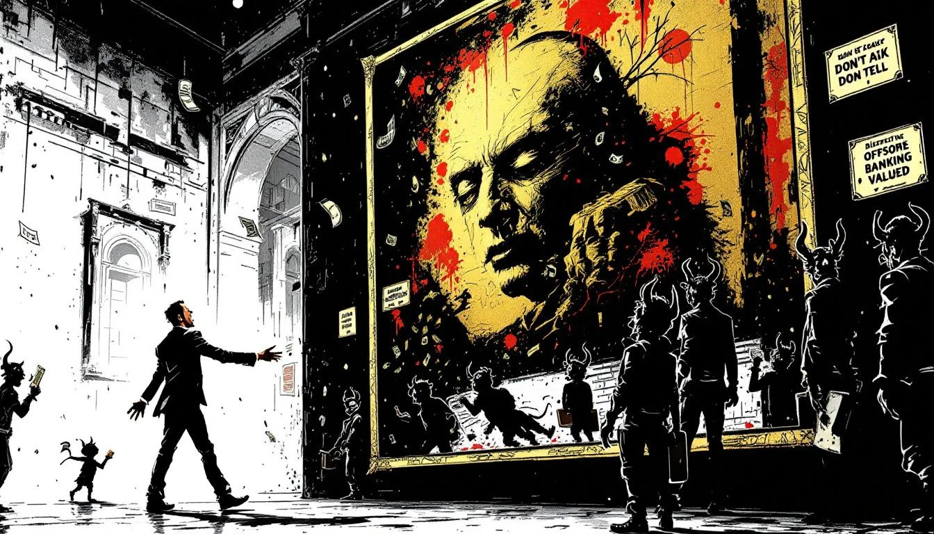 Illustration for: The Epstein Files: A Masterclass in How the Art Market Cleans Money and Conscience