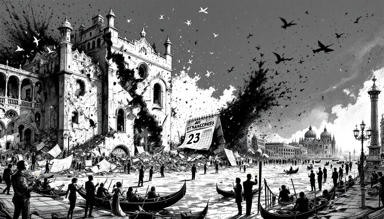 Illustration for: The Biennale of Short Memories: How Venice Learned to Stop Worrying and Love the Pavilion