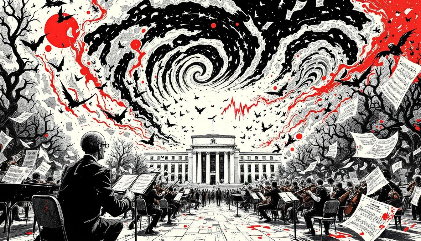 Illustration for: The Federal Reserve Discovers Schrödinger's Interest Rate: A Masterclass in Monetary Whiplash