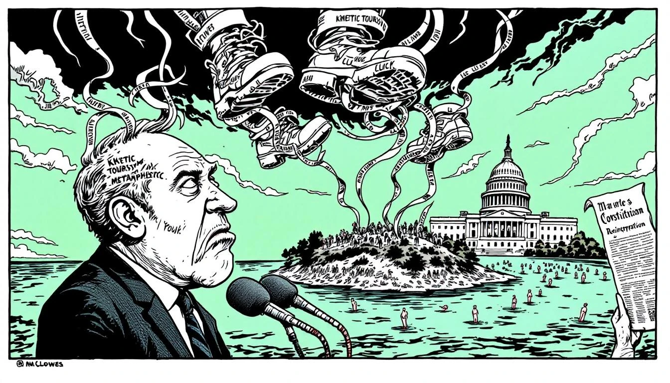 Illustration for: The Immaculate Invasion: When 2,500 Marines Become a Metaphysical Proposition