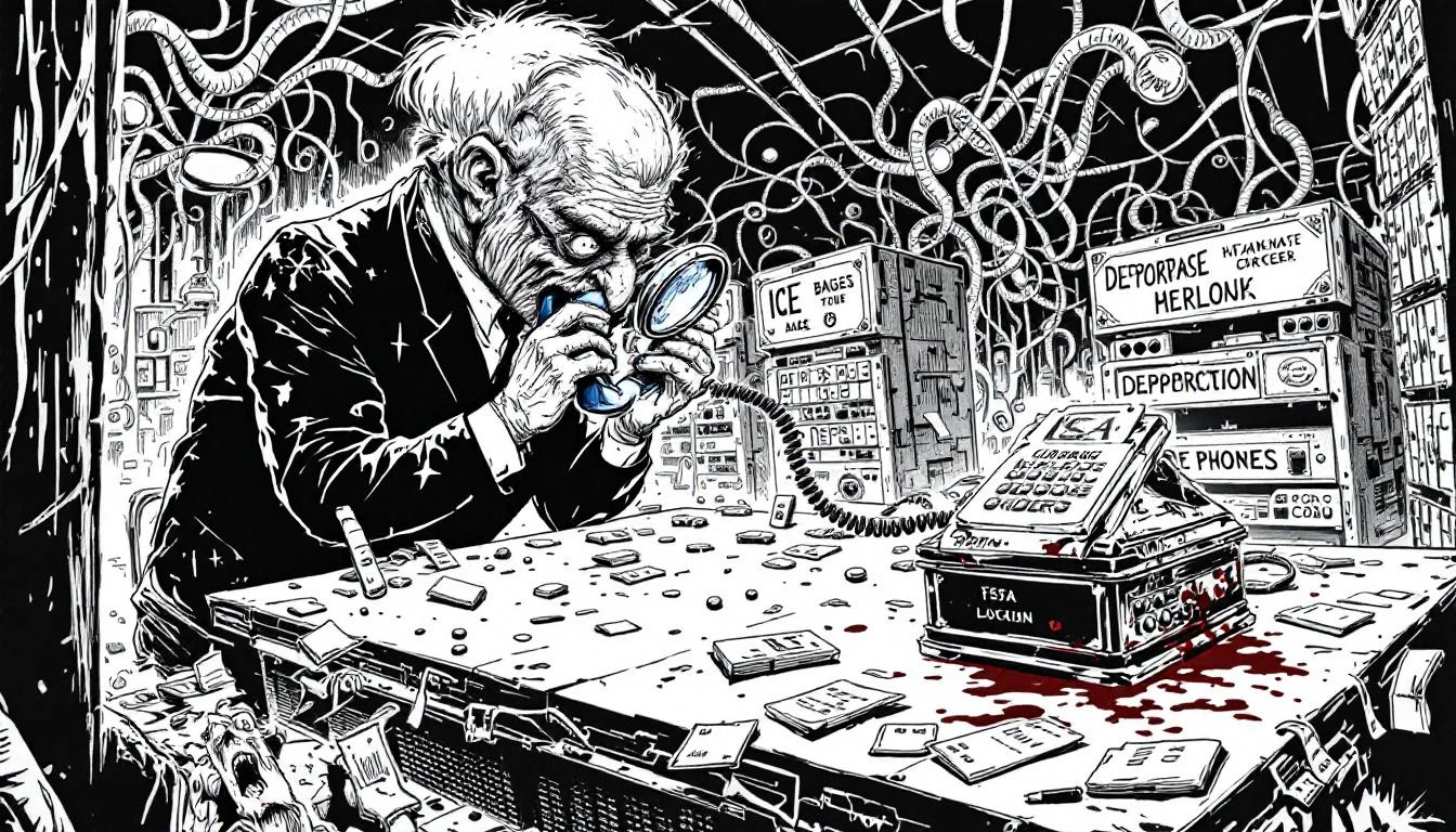 Illustration for: The Theater of Cruelty: When Security Cosplayers Became Deportation Snitches