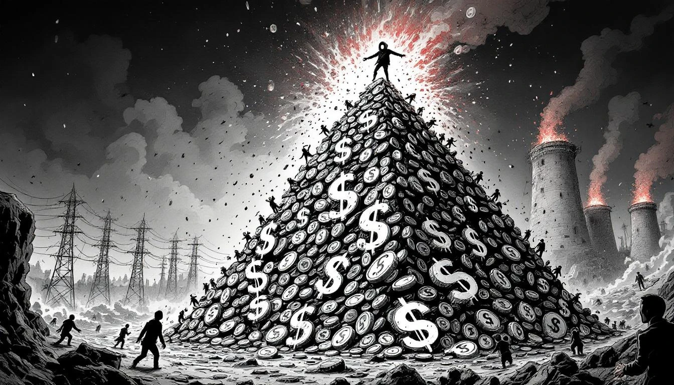 Illustration for: The Great Crypto Grift: How Digital Beanie Babies Became a Religion