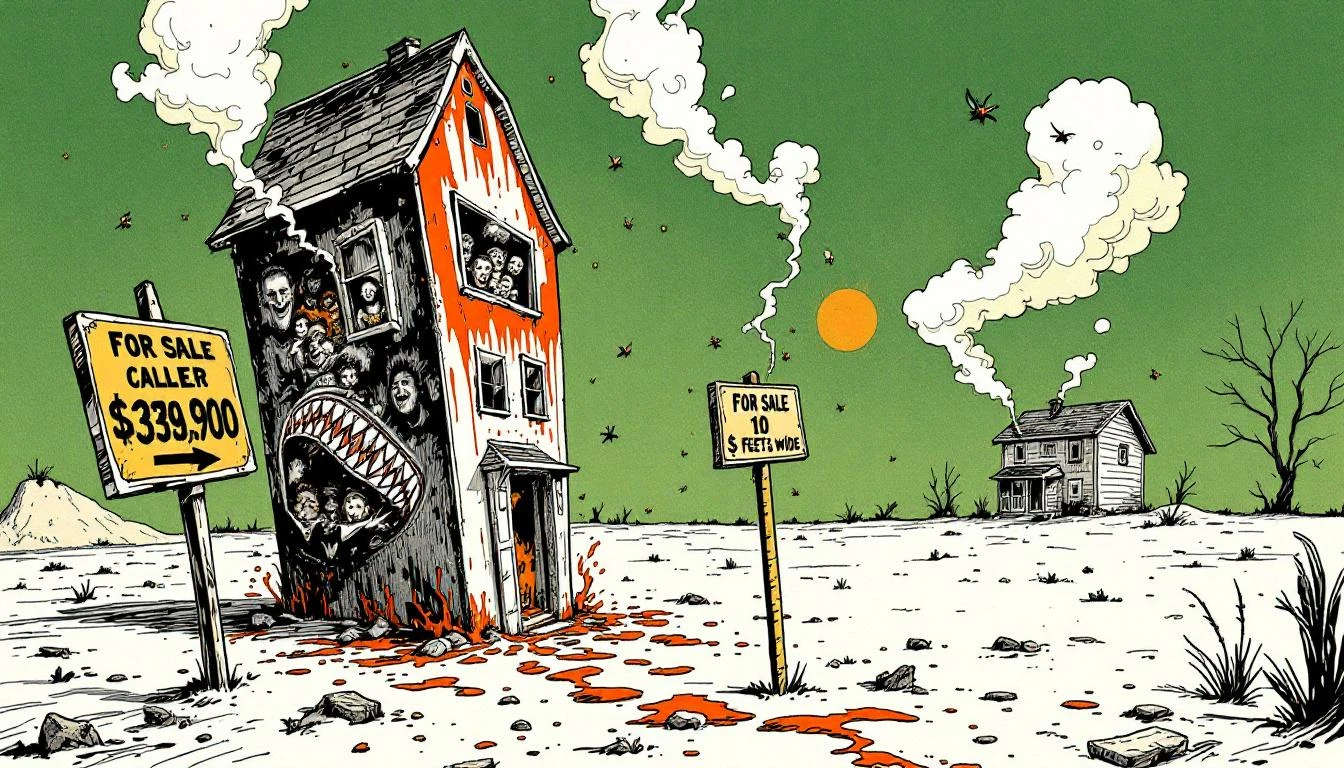 Illustration for: The $330,000 Bedroom-Free Dream: Long Island's Monument to Housing Market Dementia